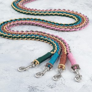 Handmade Dog Leash with Luxury Velvet High Quality Nylon Simple Style Padded Durable Most Comfortable with Hook Collar for Pets - Product Image 3