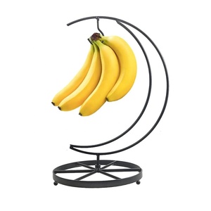 Colgador de plátano antideslizante con Base de madera, soporte decorativo para fruta, Moderno - Product Image 3