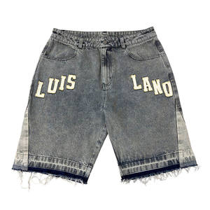 Shorts en jean pour hommes, coupe slim, extensible, en coton durable, décontracté pour l'été, respirant, confortable, élégant, mode urbaine - Product Image 3