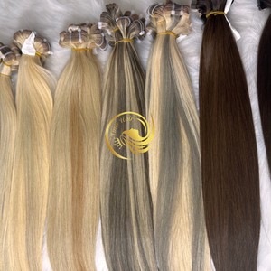 Extensiones de cabello humano vietnamita de alta calidad, superventas, cinta Súper dibujada doble, trama de cabello, cabello virgen Remy, materia prima virgen - Product Image 5
