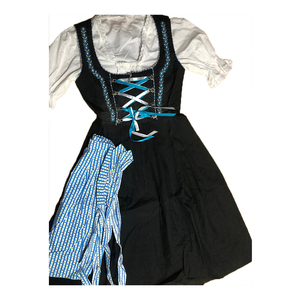 Oktoberfest dirndls กางเกงยีนส์ผ้าลูกฟูกสำหรับฤดูหนาวมีสไตล์ลำลองทรงสูงมีลายดอกไม้อัดแน่นหรูหราเล่นกีฬาน้ำหนักเบา - Product Image 2