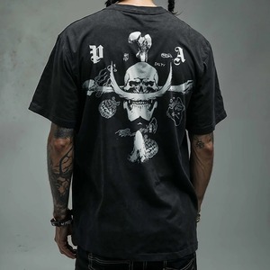 Camiseta de Hombre 2025 Anime, 100% Algodón Lavado, Estampada, de Manga Corta, Estilo Oversize, Ecológica, de Secado Rápido, a la Moda - Product Image 5