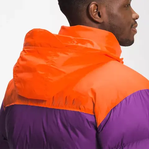 Custom <b>Reflective</b> Branding Strap Adjustable Cuffs Heat Sealed Quilting Platinum Grey <b>Mens</b> Padded Puffer <b>Jacket</b> - Product Image 3