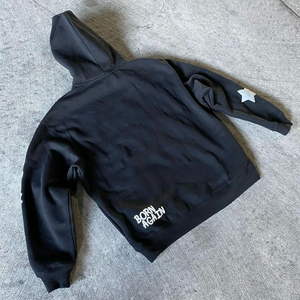 เสื้อฮู้ดดี้แบบซิปครึ่งตัวทรงสลิมฟิตสำหรับผู้ชาย ผ้าคอตตอน/โพลีเอสเตอร์เนื้อหนา คุณภาพสูง สำหรับฤดูหนาว ผลิตตามสั่งจากโรงงานผลิตเสื้อผ้า ลวดลายแบบย้อมสีเอซิด 3 มิติ - Product Image 2