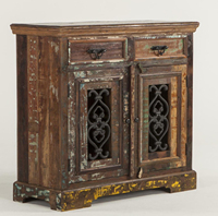 Meuble rustique en bois massif recyclé et de récupération pour la décoration de la maison, meubles de salon avec design et rangement durables, vente en gros en vrac