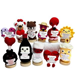 OEM Handmade Crochet Doll Energy Toy Emotional Love Crochet Courage <b>Present</b> Promotion Gift Keyring <b>Graduation</b> Christmas Gift - Product Image 1