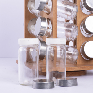 Deluxe 16-Jar Beech Wood <b>Spice</b> <b>Rack</b> Organizer - Multi-Tier <b>Rotating</b> Seasoning Tower - Premium OEM/ODM Wooden Kitchenware - Product Image 3