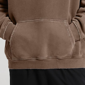 Top Primum qualité 100% coton lavé à l'acide à capuche pour hommes haute rue prix de gros fabrication d'usine - Product Image 4