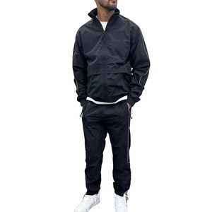 Ensemble survêtement d'hiver personnalisé à capuche, streetwear, broderie, sweat-shirt coupe-vent, pantalon/short en polyester/coton pour homme - Product Image 1