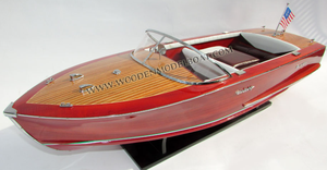 Maquette de bateau en bois, réédition 1958, modèle de bateau artisanal - Product Image 6