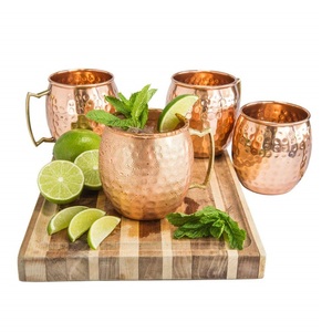 Juego de tazas de cobre de mula de Moscú con mango de Latón chapado en oro para el hogar, Bar, Hotel, restaurante, regalo para uso de alguien - Product Image 5
