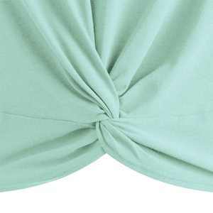 Top corto de ajuste cónico para mujer, camiseta con logotipo personalizado, ropa de gimnasio, La mejor moda OEM, precio barato al por mayor para diseño estampado de verano - Product Image 4