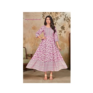 ชุดราตรีผ้าเรยอนสำหรับสตรีพิมพ์ลายพร้อมงานเย็บปักถักร้อยเรียงตามลำดับสำหรับผู้ส่งออกทั่วโลก - Product Image 1