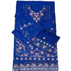 Ensemble décontracté 3 pièces en coton brodé non cousu pour femme, avec propriétés anti-humidité et infroissables - Product Image 5