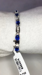 Sterling 925 <b>Silver</b> <b>Bracelet</b> with Natural Iolite Gemstone AAA Quality Beautiful Unique Designs for Any Occasion Party Gift Idea - Product Image 2