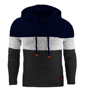 Nouveaux sweats hommes chaud automne sweats à capuche mâle mode pull à capuche épissure basiques surdimensionné hauts - Product Image 6