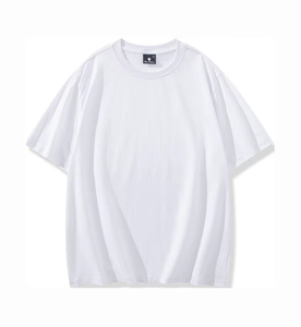 Camiseta de algodón de alta calidad, camisetas lisas con logotipo de espuma, camisetas de talla grande para mujer, camisetas cortas informales con bordado personalizado para hombre - Product Image 6