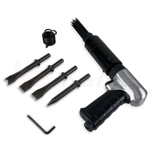 ชุดเครื่องมือลมกำจัดสนิม Lematec Air Needle Scaler และค้อน 4 ชิ้น ขนาด 125 มม. ด้ามจับแบบปืน 4500 ครั้งต่อนาที - Product Image 4