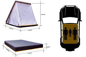 Ultraleichtes Dachzelt mit einem Schlafzimmer und schnellem automatischem Öffnungsmechanismus für malerisches Camping auf dem Autodach - Product Image 2