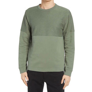 Vente en gros 100% coton sweat ras du cou pull uni personnalisé polaire surdimensionnée pour hommes unisexes pour l'hiver - Product Image 1