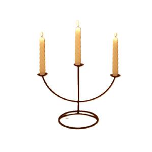 Tendance chaude Design moderne fer rustique 5 bras plancher candélabre bougeoir taille personnalisée forme couleur - Product Image 6