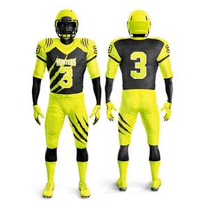 Uniformes de football américain unisexes de haute qualité respirants à manches courtes Tailles jeunes et grandes jusqu'à XL Ensembles de sport d'été - Product Image 2