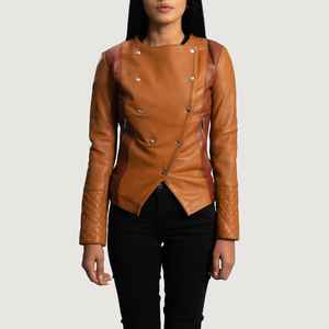 New design new look Low Price Women Leather <b>Jackets</b> for <b>Ladies</b> Fashion New Arrival Customized Leather <b>Jackets</b> in Bulk Quantity - Product Image 1