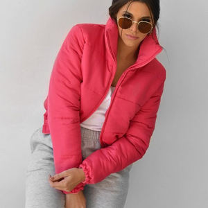 Veste d'hiver pour femmes, grande taille, fermeture éclair, manteaux à bulles personnalisés, veste courte de sport imperméable, doudoune personnalisée pour femmes - Product Image 2