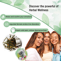 Thé aux herbes en sachet pour l'équilibre hormonal des femmes, marque privée OEM ODM, à base de feuilles de framboisier rouge