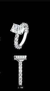 Anillo Solitario de Oro de 14k con Diamante de Corte Radiante de 3 Quilates, CVD con Certificado IGI, Claridad VVS, VS, EF - Product Image 4