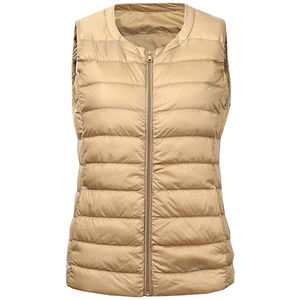Fabricant de vêtements personnalisé Gilets gonflés pour femmes Veste rembourrée décontractée sans manches Rembourrage de manteau Gilets gonflés pour femmes équestres - Product Image 1