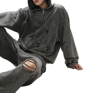 Vente en gros de sweat à capuche pour homme en coton épais à impression bouffante de la meilleure qualité pull thermique surdimensionné à impression personnalisée sweats à capuche en coton personnalisés - Product Image 2