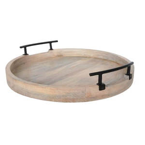 Top Selling Premium Quality Wooden Tray Metal Handles Wood Inlay Modern Design Multi-piece Serving Storage <b>Shelves</b> Unit Decor - Product Image 2