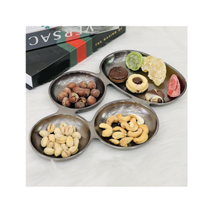 ชามเสิร์ฟอาหารงานแต่งงานสี่ช่อง ทำจากอะลูมิเนียม เป็นมิตรกับสิ่งแวดล้อม ดีไซน์ทันสมัย เหมาะสำหรับใส่ถั่ว ผลไม้อบแห้ง และลูกอม - Product Image 2