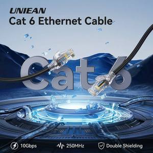 Cable Ethernet Cat6 <span class=keywords><strong>UTP</strong></span> de Cobre Puro Ultrafino de Alta Velocidad de 10 Gbps UNIEAN - Product Image 2