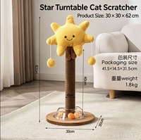 Griffoir pour chat en forme de fruit de dessin animé, arbre à chat en chanvre, planche à gratter verticale pour chats d'intérieur, fournitures pour animaux de compagnie en gros