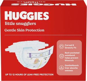 Pañales para Bebé Talla 1 (8-14 lbs), 198 Unidades, Pañales Huggies Little Snugglers para Recién Nacidos - Product Image 2