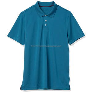 Camisetas personalizadas para hombre 100% algodón orgánico con logotipo bordado, camiseta de piqué suave de verano, camisetas polo para hombre de alta calidad + talla grande - Product Image 1