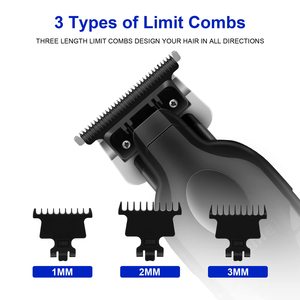 Máquina Cortadora de Pelo Profesional Inalámbrica Recargable por USB para Hombres, de Acero Inoxidable, Ajustable, Eléctrica, para Barba, Uso Doméstico - Product Image 6
