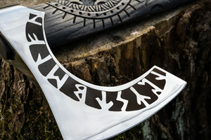 Hache à pizza personnalisée faite à la main tête de hache damas manche en bois gaine en cuir noir acier cuisine-vente entière de qualité industrielle haute - Product Image 6