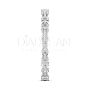 Best Personalized 925 Sterling <b>Silver</b> <b>Charm</b> <b>Bracelets</b> with Round Cut Moissanite Diamond Gold Plated for Weddings Parties Gifts - Product Image 2