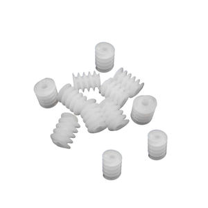 Kundenspezifisches Schneckengetriebe aus Kunststoff, weiß, hohe Drehzahl, vielseitig einsetzbar für Riemenscheiben, Wellen, Roboter, <span class=keywords><strong>RC</strong></span>-Motoren, Schnecken-<span class=keywords><strong>DIY</strong></span>-Auto-Bausatz - Product Image 4