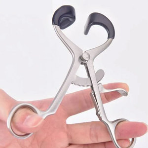 Écarteur buccal manuel en acier inoxydable pour orthodontie dentaire, rétracteur de lèvres et joues en caoutchouc et métal, certifié CE - Product Image 4