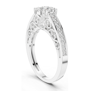 Anillo de Compromiso con Diamante de Laboratorio de 0.504 CT, Corte Brillante, para Mujer, Claridad VVS-VS EF, Oro de 18K, 14K, 10K, Plata 925, Oro Rosa, Amarillo, Blanco - Product Image 5