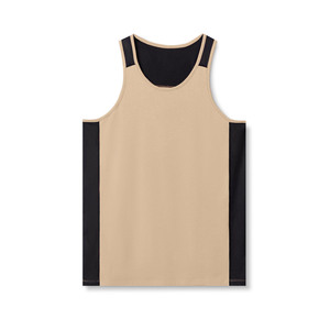Camisetas sin mangas informales para gimnasio para hombre Diseño personalizado Tamaño y color Ropa activa Camiseta sin mangas de punto de ajuste regular - Product Image 1