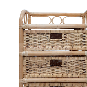 Vente de gros Meuble de salon 3 tiroirs en rotin naturel Meuble de maison - Product Image 3