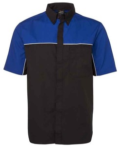 Cotton <b>Pocket</b> Black Polo <b>Shirts</b> <b>Men's</b> Workwear Labor Protection Safety Uniform PL505 Customized Embroidery logo Breathable 100% - Product Image 5
