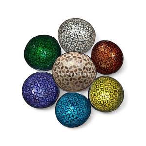 Tazón de Cáscara de Coco Estilo Bohemio al por Mayor con Incrustaciones de Nácar, Diseño Personalizado de Vietnam - Product Image 1