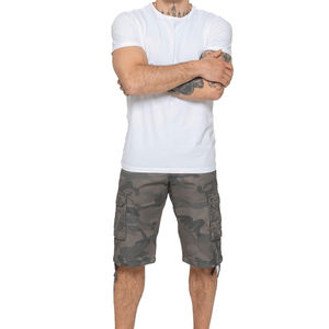 Nouveaux shorts d'été pour hommes, décontractés, taille mi-haute, 6 poches, uni, respirant, polyester/coton - Product Image 5