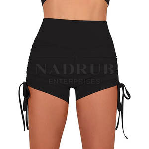 Venta al por mayor Mujeres Booty Shorts Spandex High Rise Shorts Para Workout Lounge OEM Mujeres Booty Shorts - Product Image 1